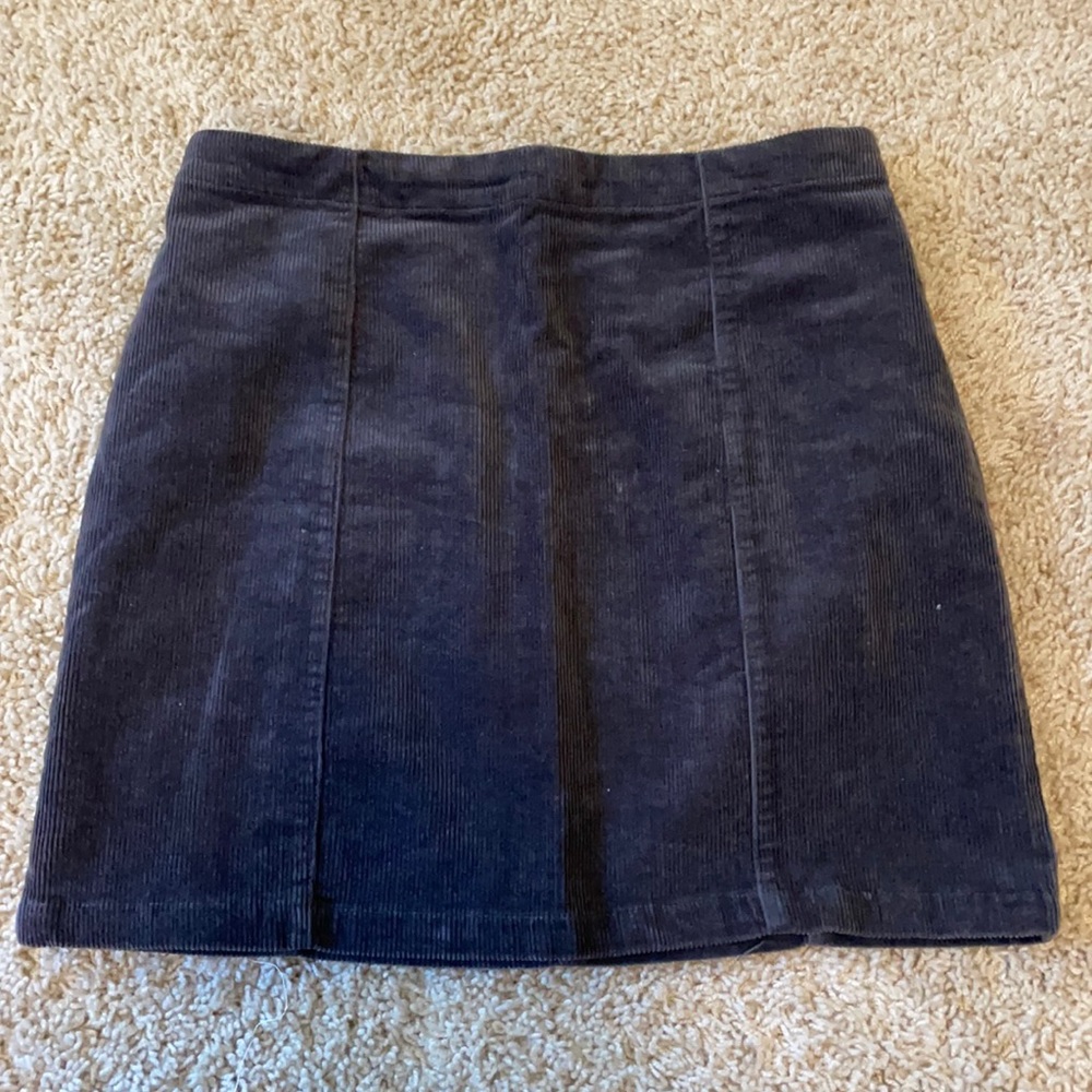 Forever 21 Grayish-blue corduroy bodycon skirt